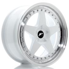 Jante JR Wheels JR6 18x8,5 ET20-40 - 5 trous sur mesures - White Machined Lip