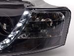 Paire de feux phares Daylight Led Audi A4 8E 2001-2004 Noir