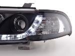 Paire de feux phares Daylight DRL Led Audi A4 B5 1999-2001 Noir