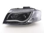 Paire de feux phares Daylight Led DRL Audi A3 8P/8PA 03-08 Noir