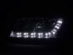 Paire de feux phares Daylight Led Audi A6 4B 1997-2001 Chrome