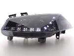 Paire de feux phares Daylight Led Renault Megane 03-06 Noir