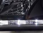 Paire de feux phares Daylight Led Volvo S40/V40 de 96-04 Noir