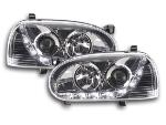 Paire de feux phares Daylight Led VW Golf 3 de 91-97 chrome