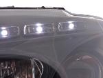Paire de feux phares Daylight Led VW Caddy de 03-10 Noir