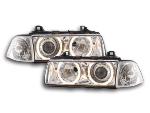 Paire de feux phares Angel Eyes BMW serie 3 Coupe E36 de 92-98 Chrome