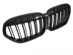 Grille de calandre avant BMW X1 F48 LCI de 2020 a 2022 noir brillant