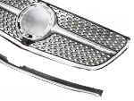 Grille calandre Mercedes Classe V W447 de 2019 a 2023 Argent- Chrome