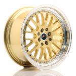 Jante JR JR10 17x8 ET35 4x100/114,3 Gold w/Machined Lip