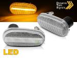 Paire clignotant repetiteur Alfa Romeo 147 de 00-04 Led Dyn chrome