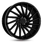 Jante Keskin KT17 19x8.5 ET30 5/112 MATT BLACK LIP POLISH