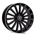 Jante Keskin KT18 17x7 ET35 5/120 MATT BLACK LIP POLISH