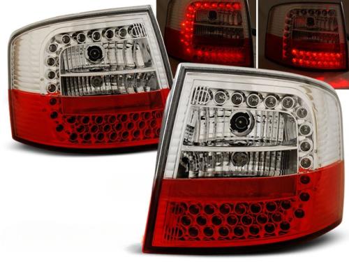 Paire de feux arriere Audi A6 de 05/1997 a 05/2004 break LED rouge et blanc