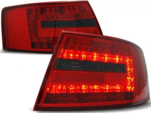 Paire de feux arriere Audi A6 C6 berline de 04/2004 a 2008 LED rouge fume