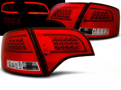 Paire de feux arriere Audi A4 B7 break de 11/2004 a 03/2008 LED BAR rouge et blanc
