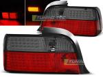 Paire feux arriere BMW serie 3 E36 Coupe Cab 90-99 LED rouge fume