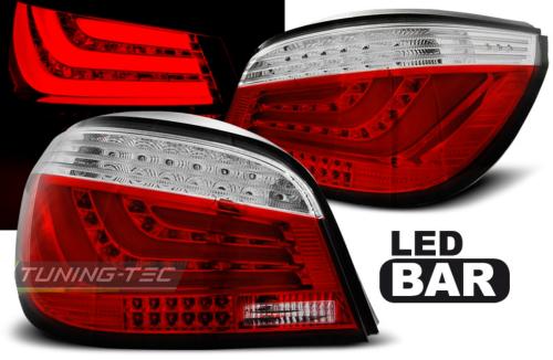 Paire de feux arriere BMW serie 5 E60 Berline 03-07 LED BAR rouge blanc