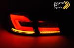 Paire feux arriere BMW serie 5 F10 Berline de 2010 a 2016 FULL LED BAR DYN Rouge fume