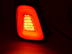 Paire de feux arriere Fiat 500 de 2015 a 2020 FULL LED BAR Blanc