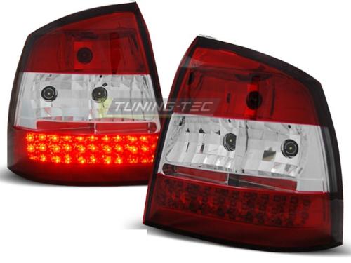 Paire de feux arriere Opel Astra G 97-04 LED rouge blanc