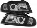 Paire de feux phares Audi A4 B5 de 1999 a 2000 design noir