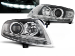Paire de feux phares Audi A6 C6 de 2004 a 2008 xenon Daylight DRL led chrome