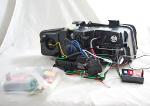 Paire de feux phares Audi A4 de 2000 a 2004 Tube Light DRL noir led