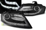 Paire de feux phares Audi A4 B8 08-11 Xenon Daylight DRL led noir