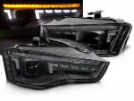 Paire de feux phares Audi A5 B8 de 2011 a 2016 DRL Full Led Dyn noir
