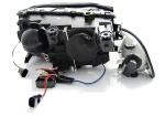 Paire de phares BMW serie 3 E46 Coupe de 1999 a 2003 angel eyes CCFL chrome