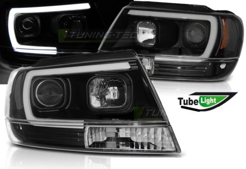 Paire de feux phares Jeep Grand Cherokee 99-05 LED LTI noir