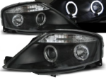 Paire de feux phares Citroen C3 02-09 angel eyes noir