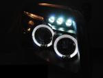 Paire de feux phares Dodge Caliber 06-12 Angel Eyes noir