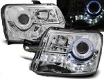 Paire de feux phares Fiat Panda 03-08 Daylight led chrome