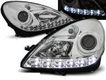 Paire de feux phares Mercedes SLK R171 04-11 Daylight led chrome