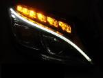 Paire de feux phares Mercedes Classe C W205 14-18 LED DRL Noir