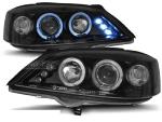 Paire de feux phares Opel Astra G 98-04 angel eyes noir