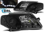 Paire de feux phares VW Passat B6 3C 05-10 DRL led noir