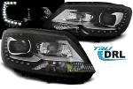Paire de feux phares VW Touran 2 10-15 Daylight DRL led noir