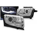 Paire de feux phares Chevrolet Camaro 09-13 LTI LED chrome