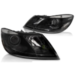 Paire de feux phares Skoda Octavia 09-12 design noir