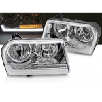 Paire de feux phares Chrysler 300 de 2005 a 2008 Tube Light Chrome