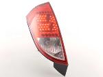 Paire de feux arrire Ford Focus 1998 a 2004 Rouge Chrome Led