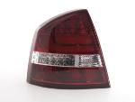 Paire feux arrière Skoda Octavia Berline 1Z 2005 a 2012 Rouge Led